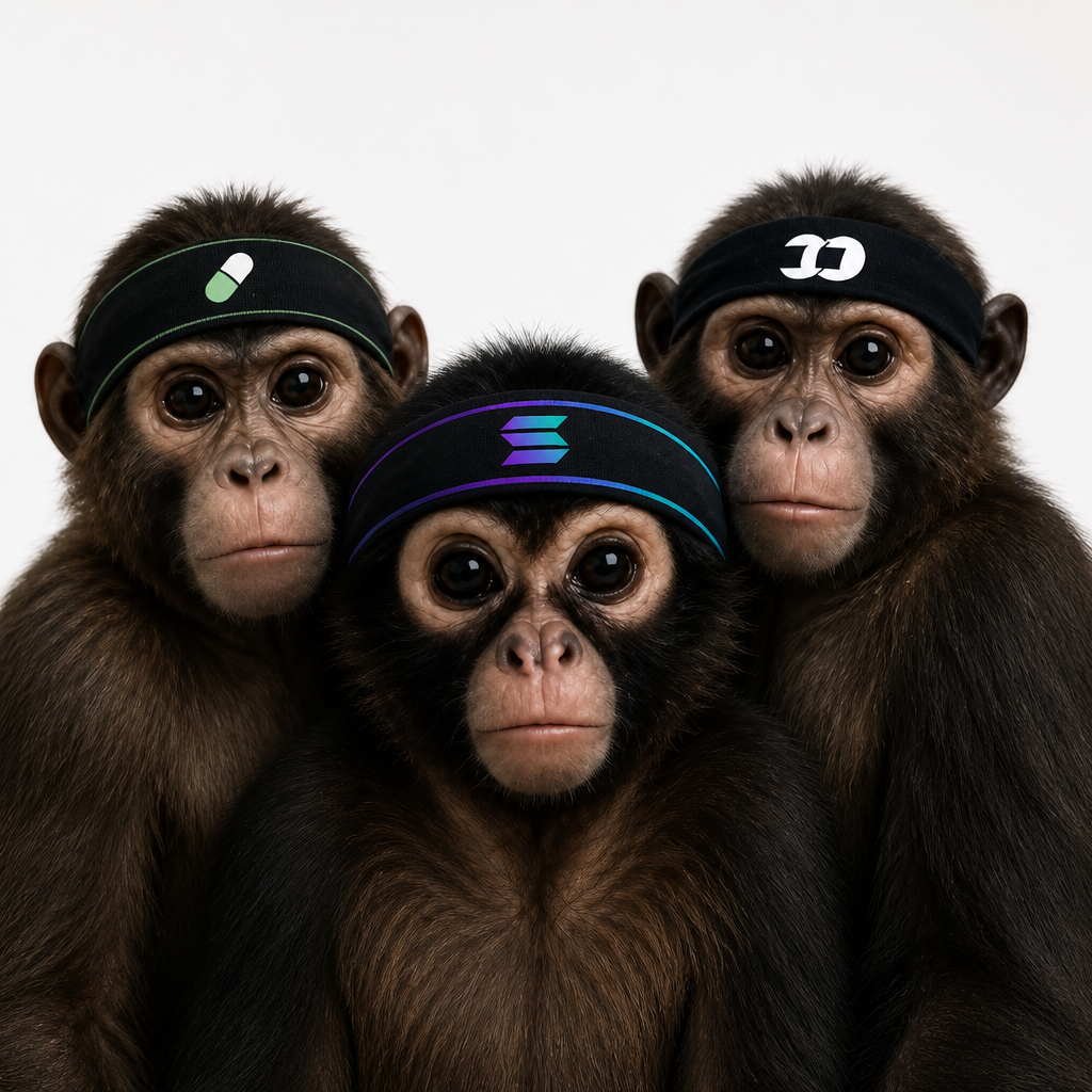 Three apes together